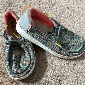 Hey Dude Gray Moccasins Comfortable Slip-On Shoes